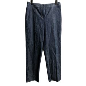 Women's St. John Dark Denim Cropped Jeans Size 8